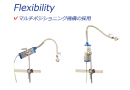 簡単に内視鏡の位置を変更可能です。